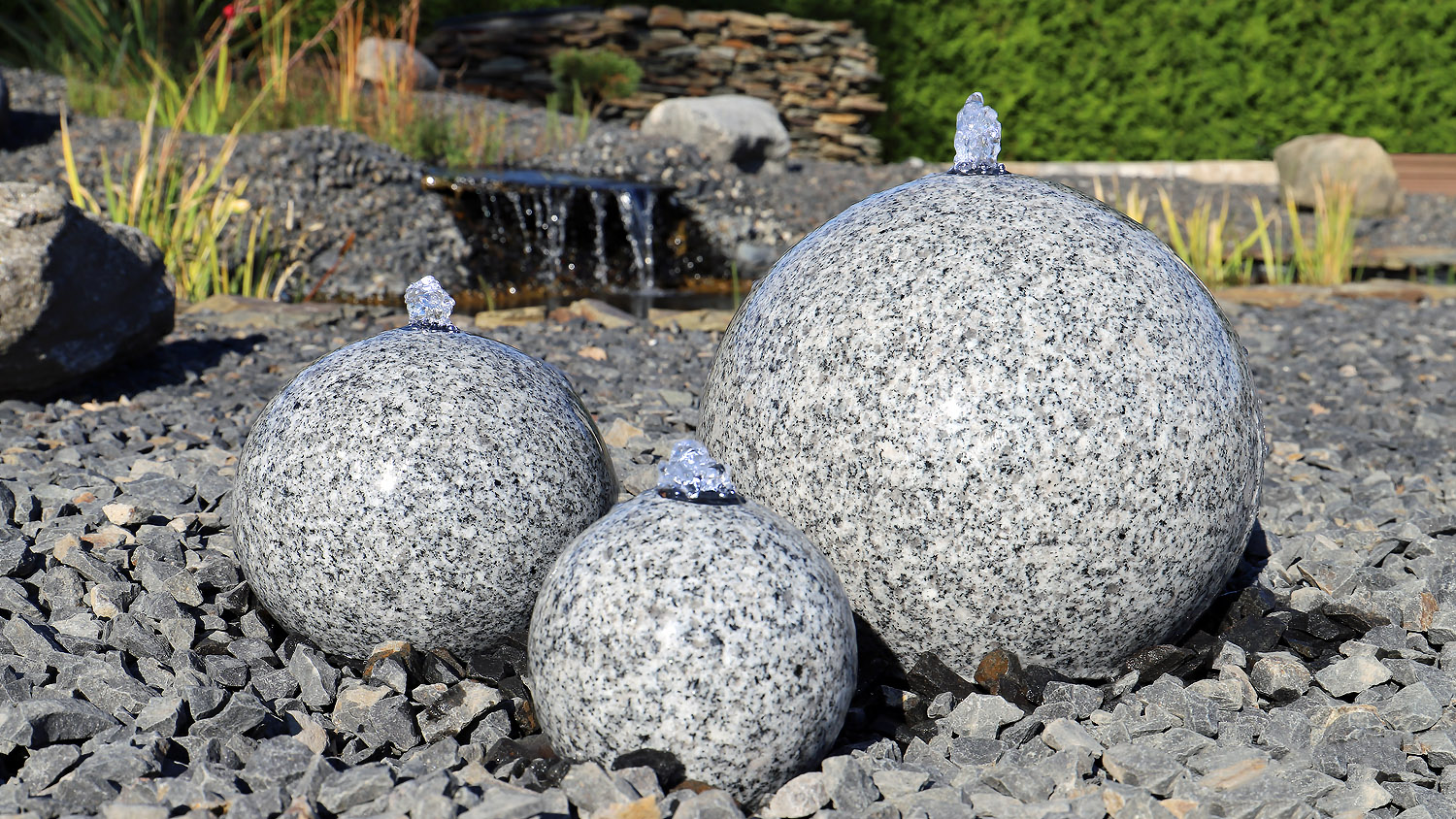 Aufbauanleitung Granit Kugel Springbrunnen SB1