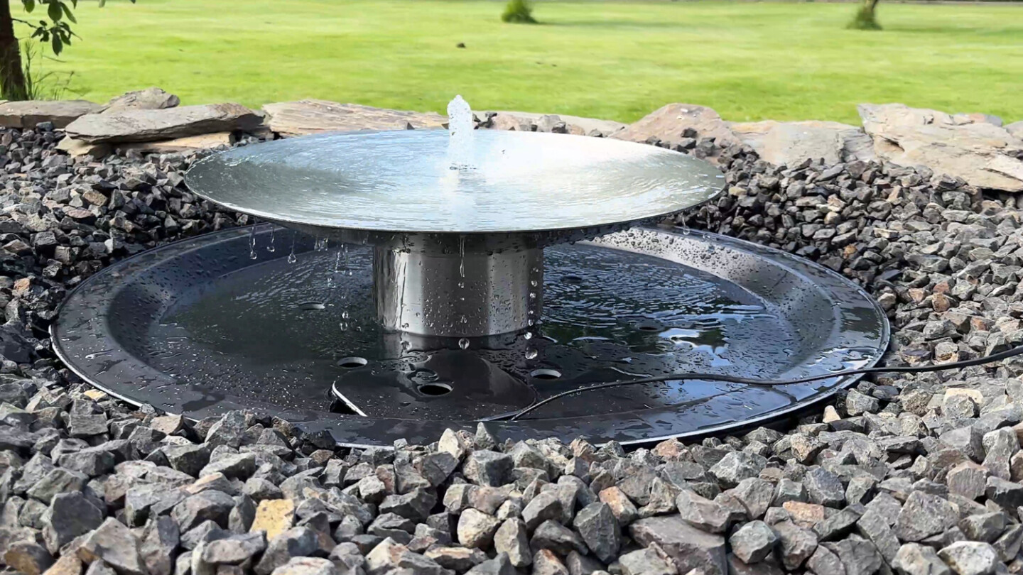 Probelauf Edelstahl Wasserschale EWS60
