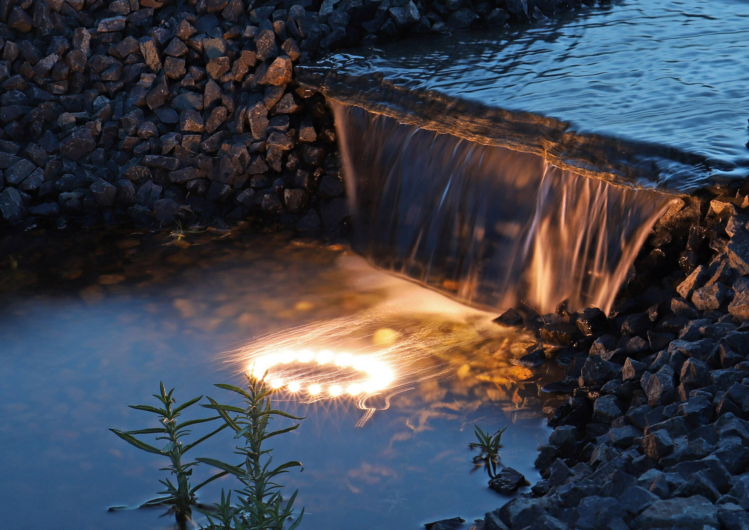 LED Fontänenbeleuchtung als Unterwasser Leuchte