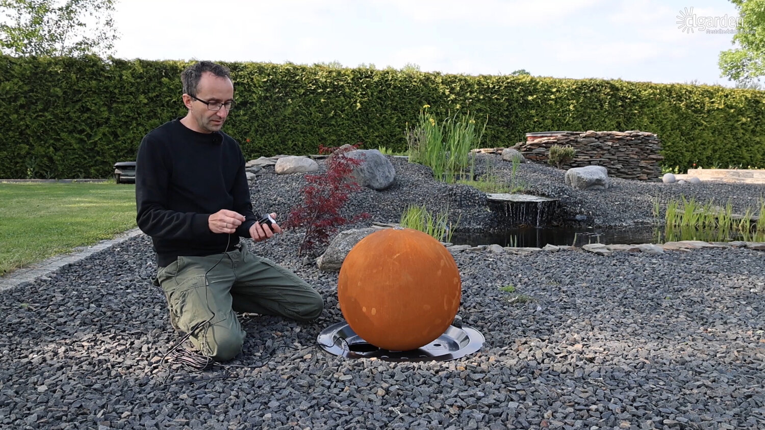 Pumpenkabel an Sicherheitstrafo anstecken