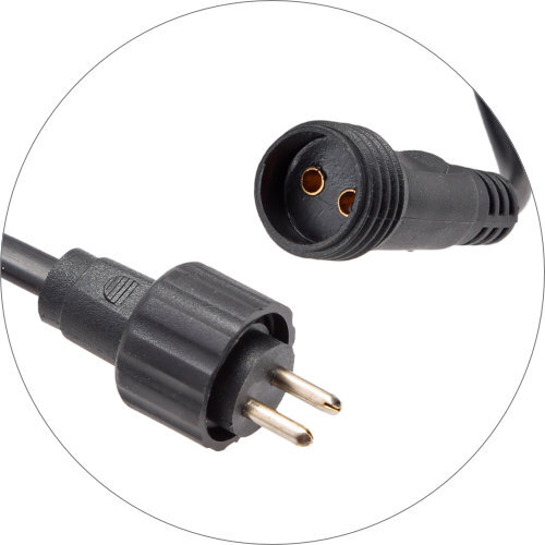 Detailbild des plug&light System Buchse und Stecker
