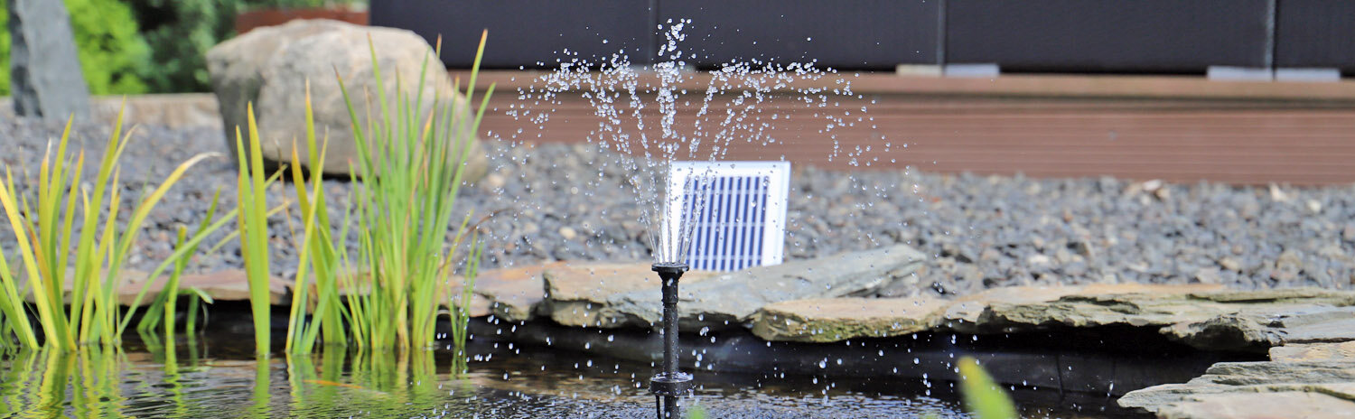 Solarpumpe mit Akku NKASP4 von CLGarden - Teich und...