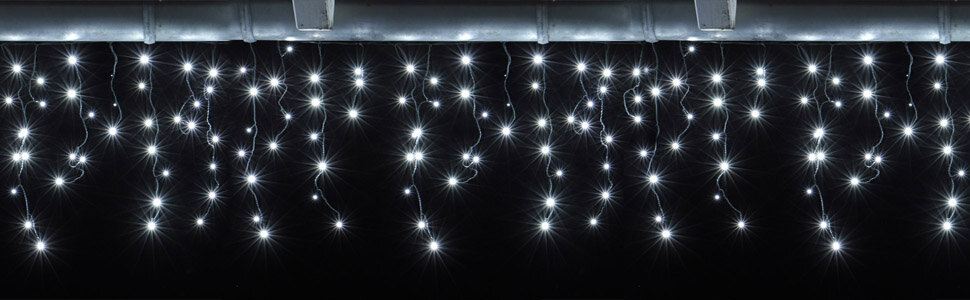 CLGarden Premium Eisregen Lichterkette mit 600 LEDs -...