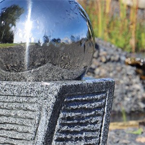 Material Granit und Edelstahl