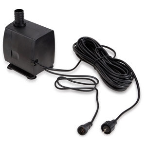 Leistungsstarke Springbrunnenpumpe SP3 mit plug&light Anschluss für LED Beleuchtung und sicherer 12V Niedervolttechnologie