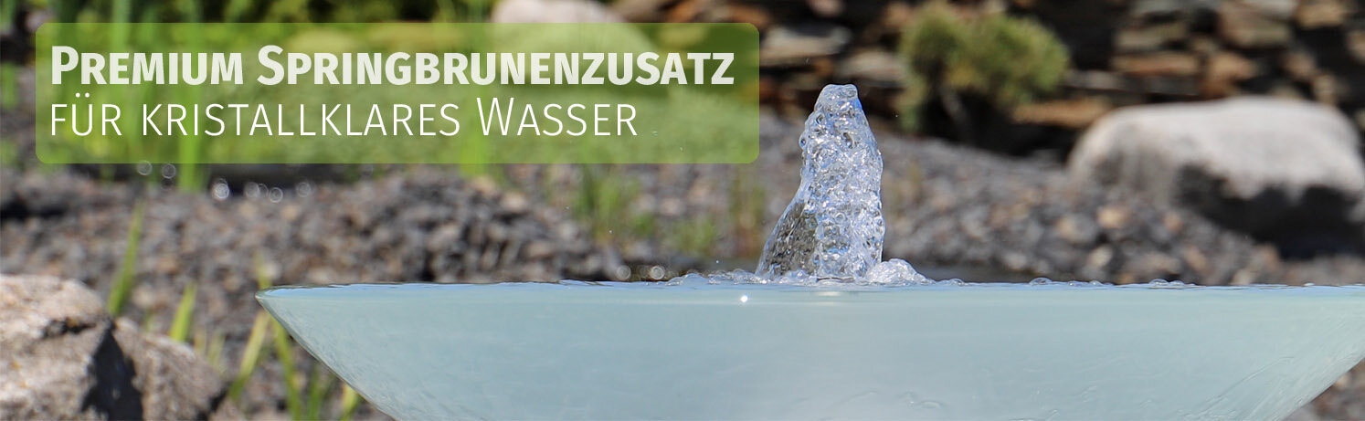 Premium Springbrunnenzusatz für klares Wasser