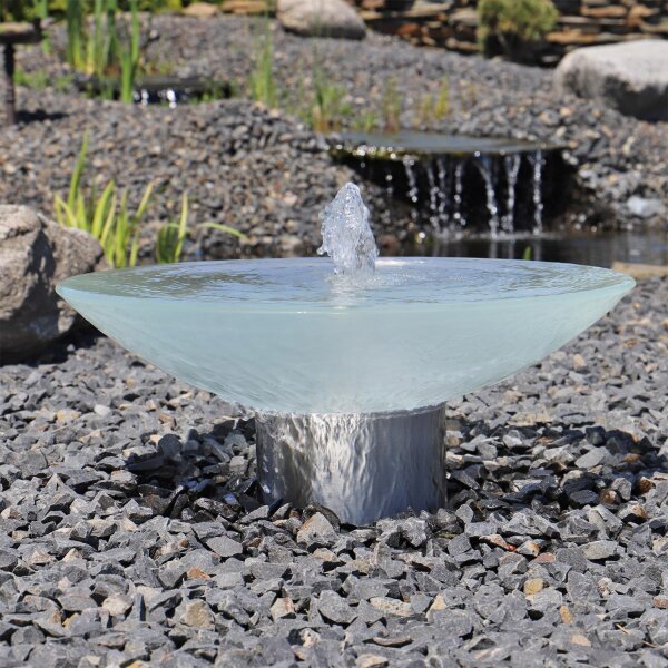 Springbrunnen Glas Wasserschale SBGWS1