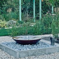 Springbrunnen Cortenstahl Wasserschale SCWS80