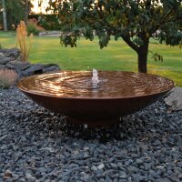 Springbrunnen Cortenstahl Wasserschale SCWS80