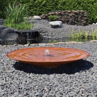 Gartenbrunnen Cortenstahl Wasserschale SCWS120