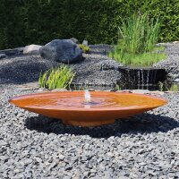 Gartenbrunnen Cortenstahl Wasserschale SCWS120