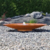 Gartenbrunnen Cortenstahl Wasserschale SCWS120