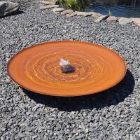 Gartenbrunnen Cortenstahl Wasserschale SCWS120