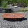 Gartenbrunnen Cortenstahl Wasserschale SCWS120