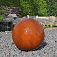 Cortenstahl Kugelbrunnen CSB50