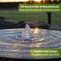 Springbrunnen Edelstahl Wasserschale EWS60