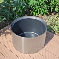 90l Springbrunnenbecken Set mit Edelstahlumrandung