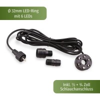 Springbrunnenpumpen Set SP3-S mit warmweißer LED Beleuchtung