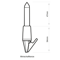 NARVA Lichterkette mit 20 roten Minischaftkerzen
