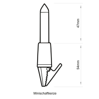 NARVA Lichterkette mit 30 roten Minischaftkerzen