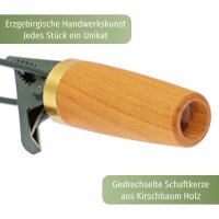 NARVA Lichterkette mit Holzschaft - 30 Holzschaftkerzen Kirsche