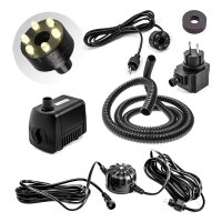 Springbrunnenpumpen Set SP1-SL mit warmweißer LED...