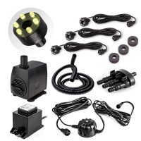 Springbrunnenpumpen Set SP3-SL mit warmweißer LED...