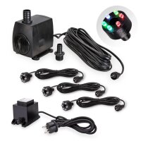 Springbrunnen Pumpe SP3 mit multicolor LED Beleuchtung