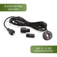 Springbrunnen Pumpe SP3 mit blauer LED Beleuchtung