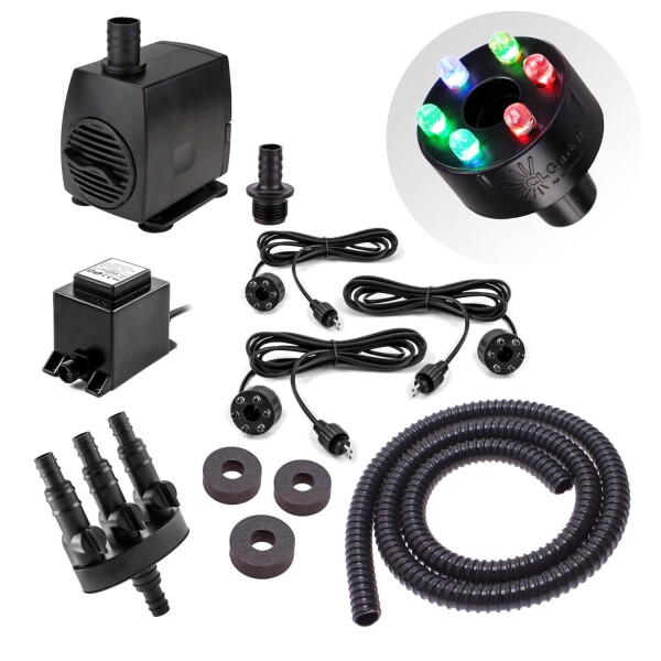 Springbrunnenpumpen Set SP3-S mit multicolor LED Beleuchtung