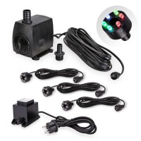Springbrunnen Pumpe SP3 mit LED Beleuchtung