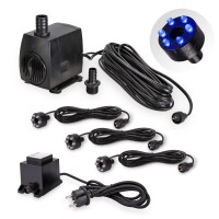 Springbrunnen Pumpe SP3 mit LED Beleuchtung