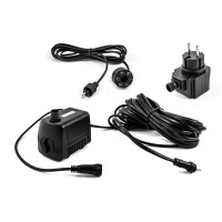 Springbrunnenpumpe SP1-S mit 30l Becken Set inkl. LED Beleuchtung warmweiß