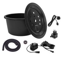 Springbrunnenpumpe SP1-S mit 90l Becken Set und LED...