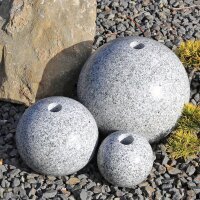 3er Set Quellstein Granitkugeln