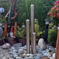 Edelstahl Säulen Springbrunnen ESB1