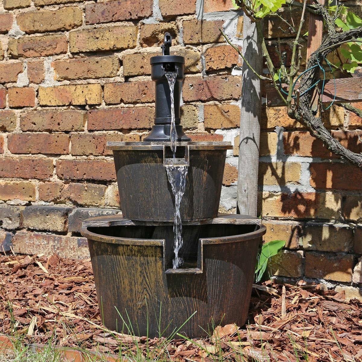 Springbrunnen Cortenstahl Wasserschale SCWS80 Gartenbrunnen Wasserspi
