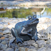 Wasserspeier Figur Frosch Wasser Speier für Teich Gartenteich Garten Element 