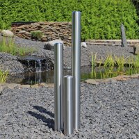 B-Ware Edelstahl Springbrunnensäulen 100cm gebürstet