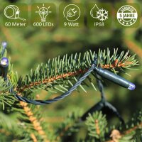 Premium LED Lichterkette LKN600 warm weiss