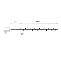 Premium LED Lichterkette LKN400 warm weiss