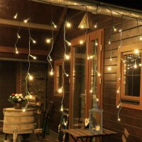 Premium LED Lichterkette Eisregen ERN600 warm weiss