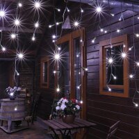 Premium LED Lichterkette Eisregen ERN400 kalt weiss
